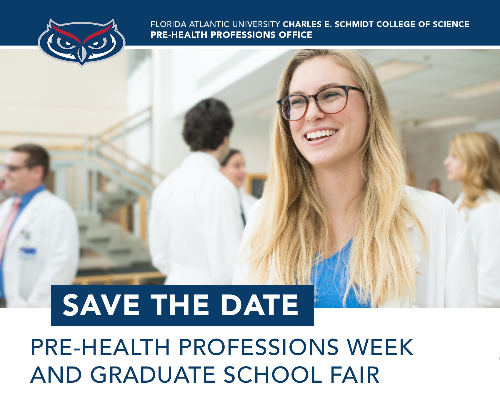 Save the Date: Pre-Health Professions Week and Graduate & Professional School Fair